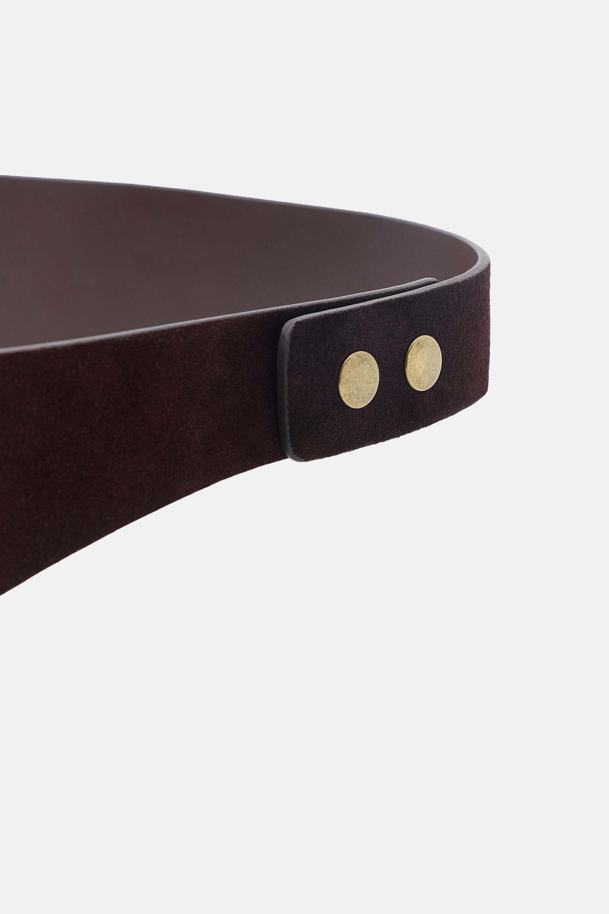 CEINTURE BANANE POCHE 100% CUIR DAIM